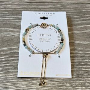 Unwritten Gold and Gray Beaded Bracelet